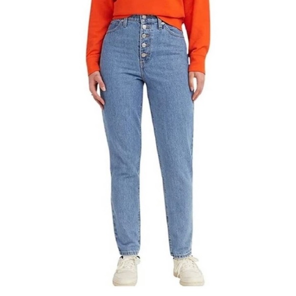 NWT Levi's High Rise Notch Mom Jeans Size 25 - Picture 1 of 4
